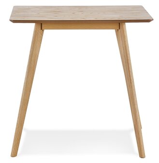 Kleine houten eettafel &#039;GENIUS&#039; met natuurkleurige afwerking - 80x80 cm