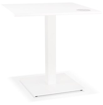 Wit vierkant eettafeltje &#039;MUFFIN&#039; voor binnen/buiten - 68x68 cm