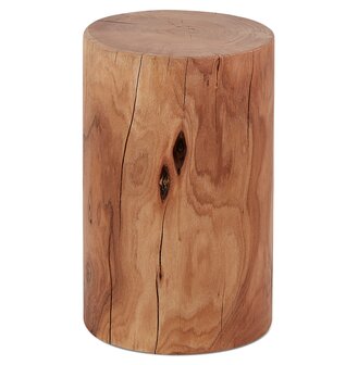 Bijzettafel / Boomstamkrukje &#039;STOLY&#039; van natuurlijk afgewerkt massief hout