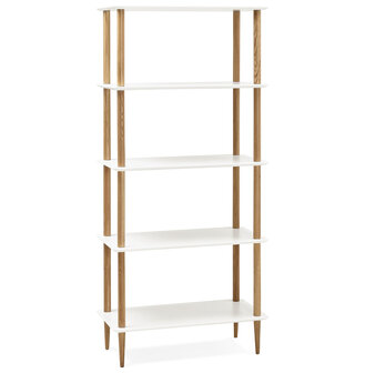 Design, wit wandrek &#039;RACK&#039; van hout in Scandinavische stijl