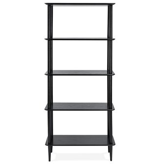 Design, zwart wandrek &#039;RACK&#039; van hout in scandinavische stijl