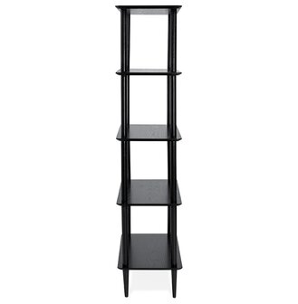 Design, zwart wandrek &#039;RACK&#039; van hout in scandinavische stijl