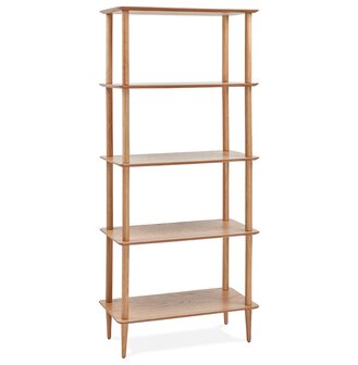 Design wandrek &#039;RACK&#039; in hout met natuurlijke afwerking