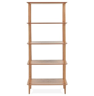 Design wandrek &#039;RACK&#039; in hout met natuurlijke afwerking