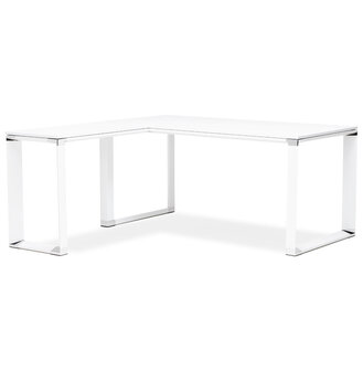 Design hoekbureau &#039;XLINE&#039; 160 van wit hout (hoek naar keuze) - 160 cm