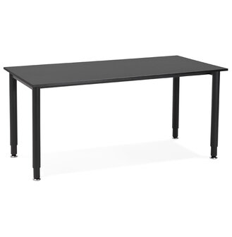 Vergadertafel / design bureau &lsquo;FOCUS&#039; in het zwart - 160x80 cm