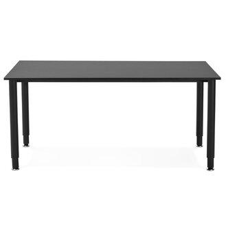 Vergadertafel / design bureau &lsquo;FOCUS&#039; in het zwart - 160x80 cm