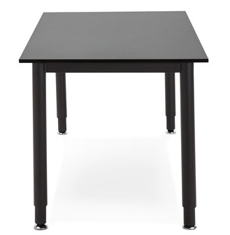 Vergadertafel / design bureau &lsquo;FOCUS&#039; in het zwart - 160x80 cm