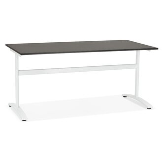 Grote rechte bureau &#039;CRYPTO&#039; zwart - 160x80 cm