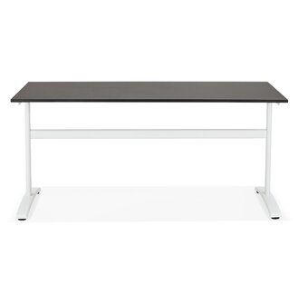 Grote rechte bureau &#039;CRYPTO&#039; zwart - 160x80 cm