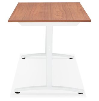 Grote rechte bureau &#039;CRYPTO&#039; in Walnoot-houtafwerking - 160x80 cm