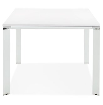 Vergader- / eettafel design &lsquo;XLINE&#039; in wit hout - 200x100 cm