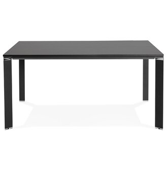 Zwarte vergadertafel / bench-bureau &#039;XLINE SQUARE&#039; - 160x160 cm