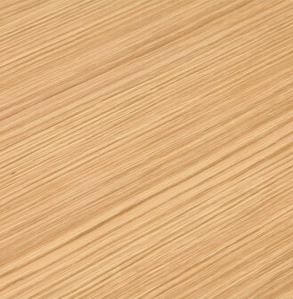 Klein recht designbureau &#039;XLINE&#039; in hout met natuurlijke afwerking en wit metaal - 140x70 cm