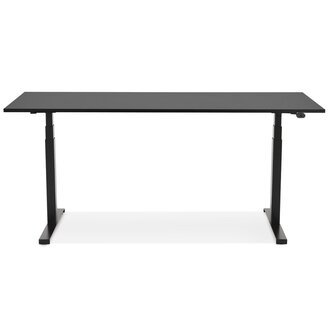 Zwarte elektrische en ergonomische bureau &#039;TRONIK&#039; - 160x80 cm