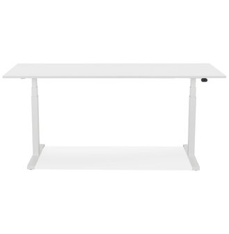 Witte verstelbare elektrische bureau &#039;TRONIK&#039; - 160x80 cm
