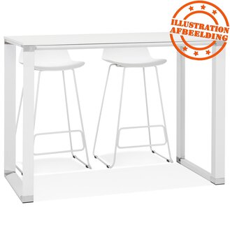 Hoge tafel/bureau van zwart hout &#039;XLINE HIGH TABLE&#039; - 140x70 cm