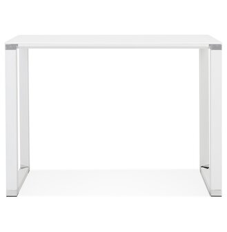 Hoge tafel/bureau van wit glas &#039;XLINE HIGH TABLE&#039; - 140x70 cm