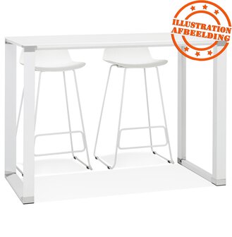 Hoge tafel/bureau van zwart glas &#039;XLINE HIGH TABLE&#039; - 140x70 cm