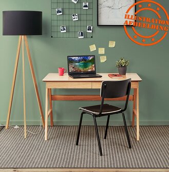 Rechte design bureau &#039;SIROKO&#039; van natuurlijk hout - 120x70 cm