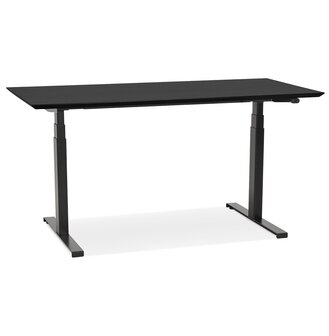 Zwarte elektrische zit/sta-bureau &#039;BIONIK&#039; - 150x70 cm