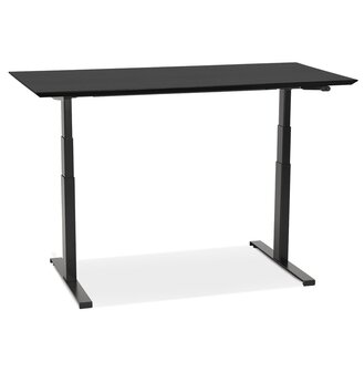 Zwarte elektrische zit/sta-bureau &#039;BIONIK&#039; - 150x70 cm