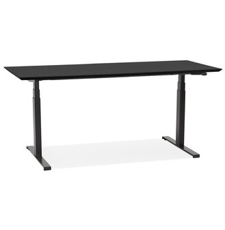 Zwarte elektrische zit/sta-bureau &#039;BIONIK&#039; - 180x90 cm