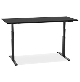 Zwarte elektrische zit/sta-bureau &#039;BIONIK&#039; - 180x90 cm