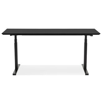 Zwarte elektrische zit/sta-bureau &#039;BIONIK&#039; - 180x90 cm