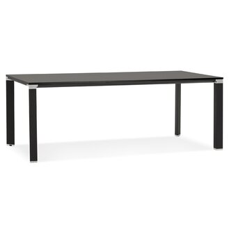 Vergader- / eettafel design &lsquo;XLINE&#039; in zwart hout - 200x100 cm