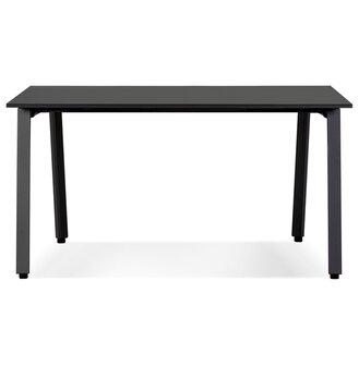 Zwarte vergadertafel/benchbureau &#039;AMADEUS SQUARE&#039; - 140x140 cm