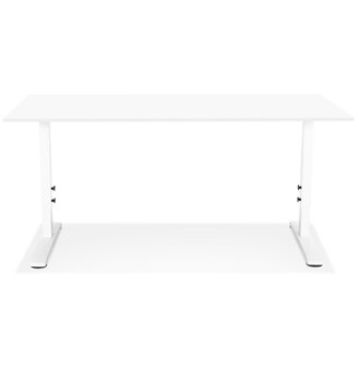 In hoogte verstelbare witte bureau &#039;OSMOSE&#039; - 160x80 cm