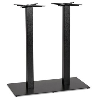 Zwart geverfde metalen tafelpoot &#039;NERO DOUBLE&#039; 100 cm