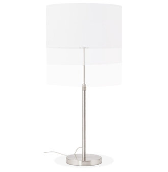 Witte, in de hoogte regelbare tafellamp &#039;LIVING MINI&#039;