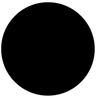 Zwart, rond tafelblad &#039;RINGO&#039; &Oslash; 70cm