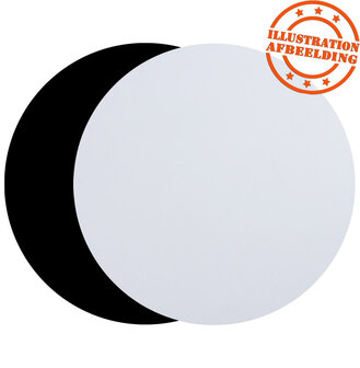 Wit, rond tafelblad &#039;RINGO&#039; &Oslash; 70cm