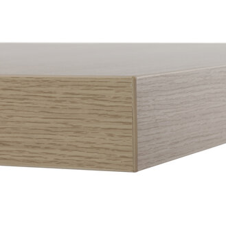 Vierkant tafelblad &#039;NATO&#039; 68x68cm uit hout. Afgewerkt met naturel hout.