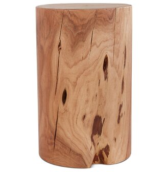 Bijzettafel / Boomstamkrukje &#039;STOLY&#039; van natuurlijk afgewerkt massief hout