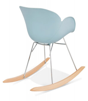 Design schommelstoel &#039;BASKUL&#039; blauw van kunststof
