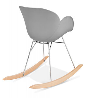 Design schommelstoel &#039;BASKUL&#039; grijs van kunststof