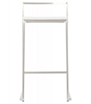 Witte halfhoge design kruk &#039;DISKO MINI&#039; stapelbaar
