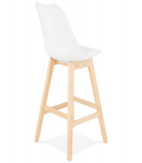 Barkruk &lsquo;CAMILA&#039; wit Scandinavische stijl