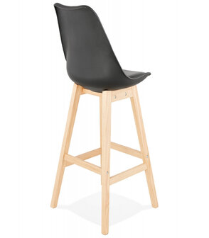 Barkruk &lsquo;CAMILA&#039; zwart Scandinavische stijl