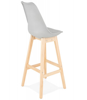Barkruk &lsquo;CAMILA&#039; grijs Scandinavische stijl