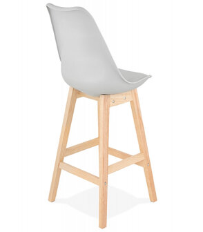 Halfhoge kruk &lsquo;CAMILA MINI&#039; grijs Scandinavische stijl