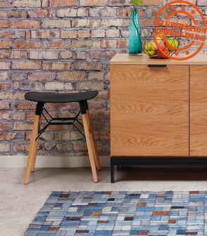 Design lage kruk &#039;ALADIN&#039; wit Scandinavische stijl