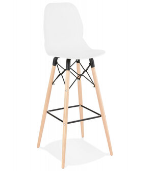 Design barkruk &#039;COSMIK&#039; wit Scandinavische stijl