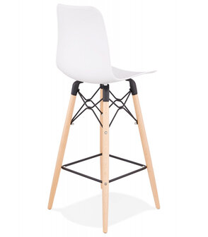 Halfhoge kruk &#039;MOZAIK MINI&#039; wit Scandinavische stijl