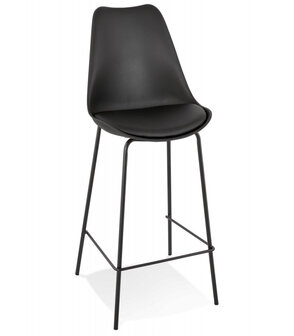 Halfhoge zwarte barkruk &#039;LEMON MINI&#039;