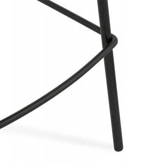 Design barkruk &#039;CADRIX&#039; van witte boucl&eacute;stof